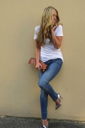 jeans and a tee