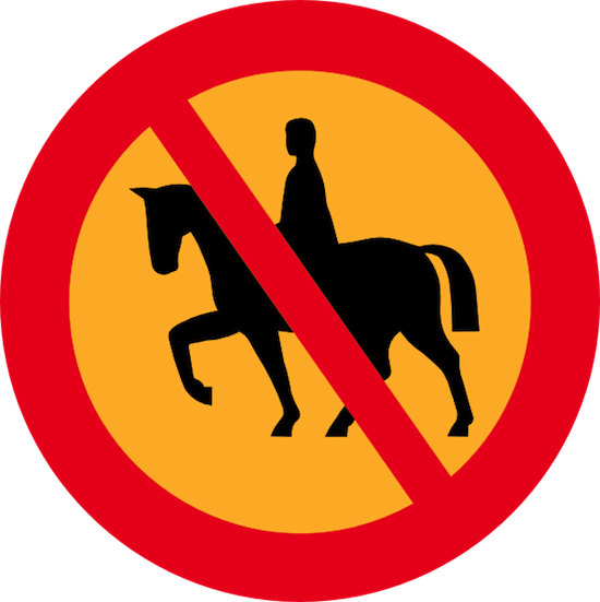 no horses