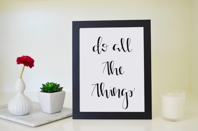 Do All the Things_Mighty Fein Lettering