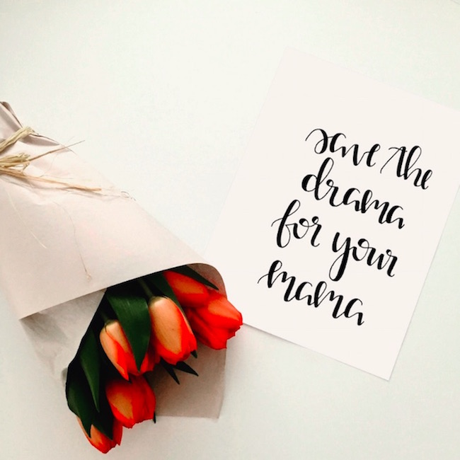 Save the Drama for Your Mama_Mighty Fein Lettering