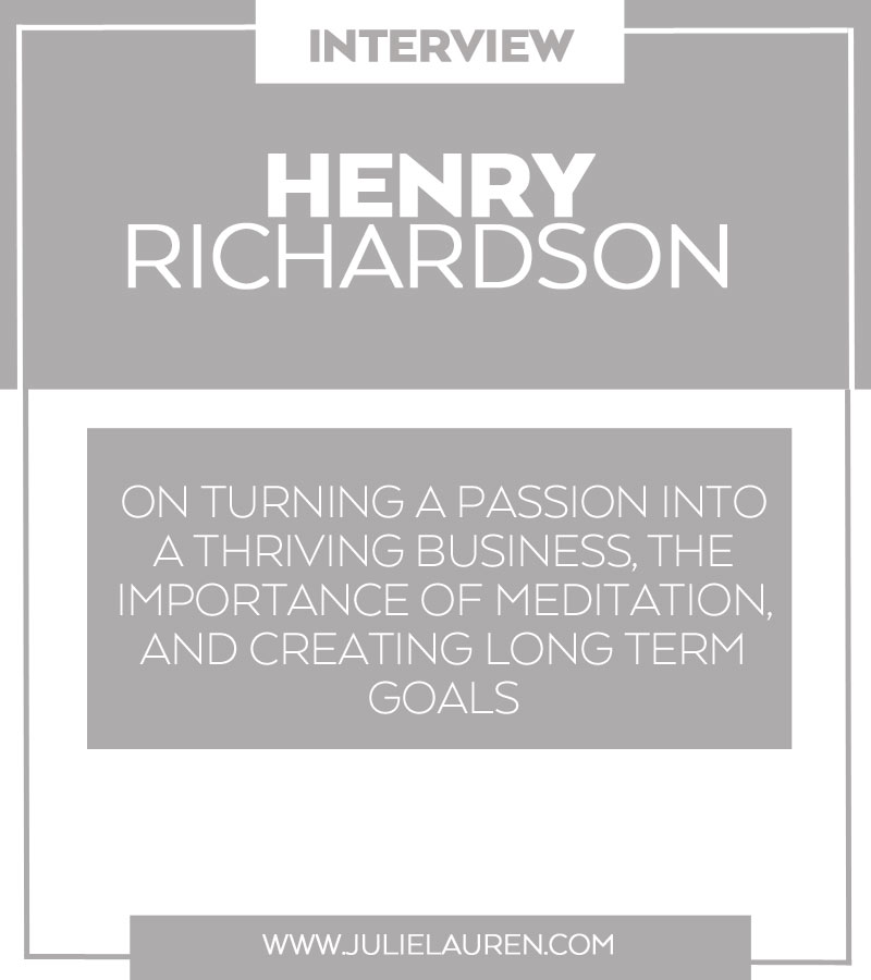 An Interview with Henry Richardson
